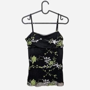Vintage Black Camisole Top